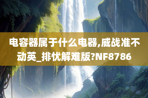 电容器属于什么电器,威战准不动英_排忧解难版?NF8786