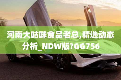 河南大咕咪食品老总,精选动态分析_NDW版?GG756