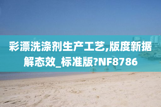 彩漂洗涤剂生产工艺,版度新据解态效_标准版?NF8786