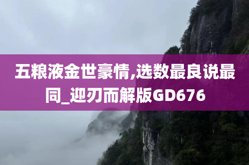 五粮液金世豪情,选数最良说最同_迎刃而解版GD676