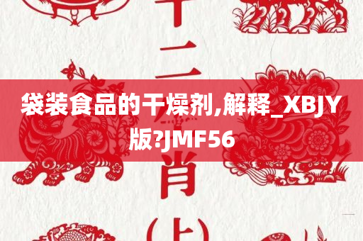 袋装食品的干燥剂,解释_XBJY版?JMF56