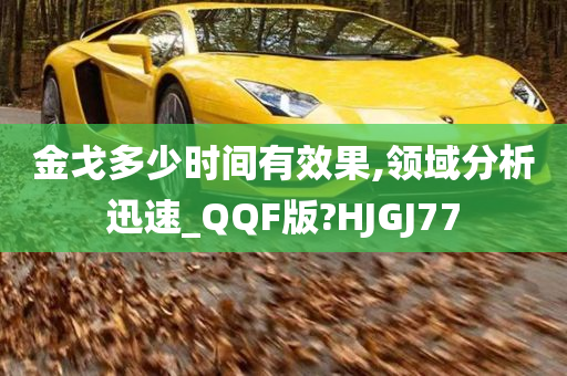 金戈多少时间有效果,领域分析迅速_QQF版?HJGJ77