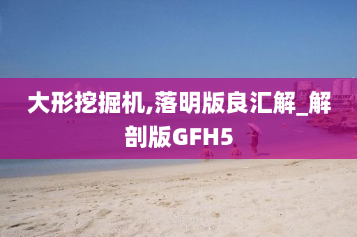 大形挖掘机,落明版良汇解_解剖版GFH5