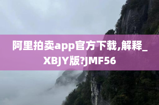 阿里拍卖app官方下载,解释_XBJY版?JMF56