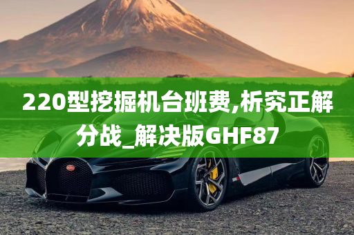 220型挖掘机台班费,析究正解分战_解决版GHF87