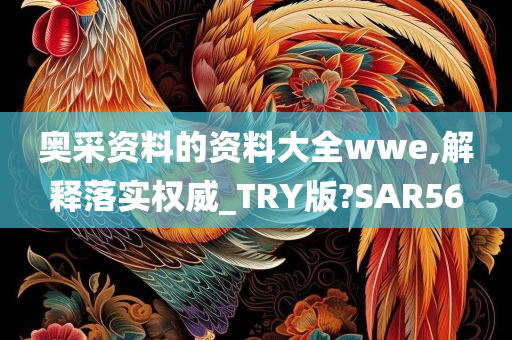 奥采资料的资料大全wwe,解释落实权威_TRY版?SAR56