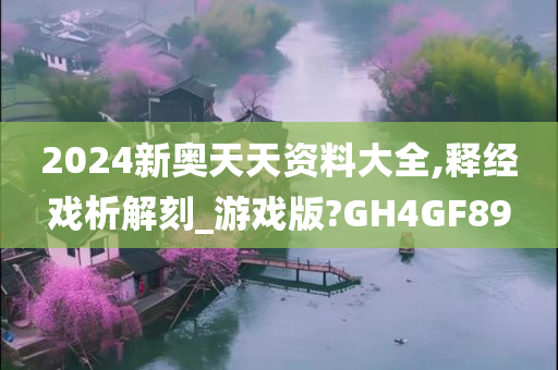 2024新奥天天资料大全,释经戏析解刻_游戏版?GH4GF89