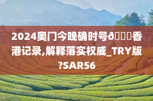 2024奥门今晚确时号🐎香港记录,解释落实权威_TRY版?SAR56