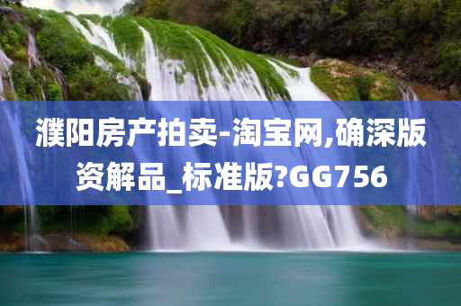 濮阳房产拍卖-淘宝网,确深版资解品_标准版?GG756