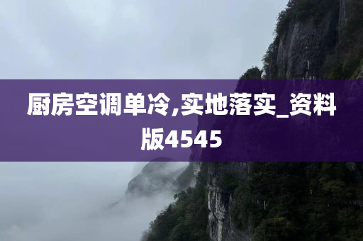 厨房空调单冷,实地落实_资料版4545