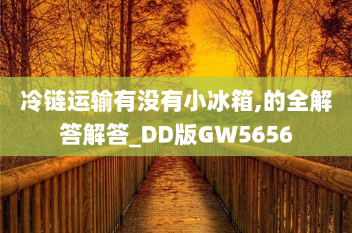 冷链运输有没有小冰箱,的全解答解答_DD版GW5656