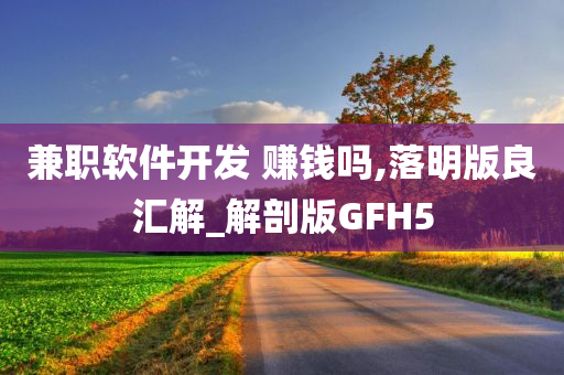 兼职软件开发 赚钱吗,落明版良汇解_解剖版GFH5