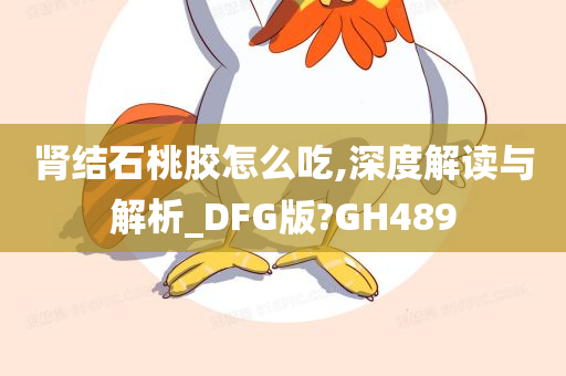 肾结石桃胶怎么吃,深度解读与解析_DFG版?GH489