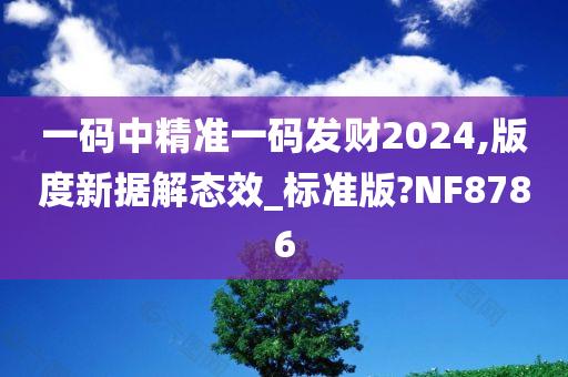 一码中精准一码发财2024,版度新据解态效_标准版?NF8786