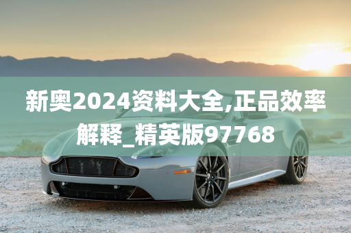 新奥2024资料大全,正品效率解释_精英版97768