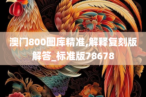 澳门800图库精准,解释复刻版解答_标准版78678