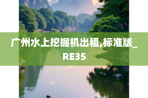 广州水上挖掘机出租,标准版_RE35