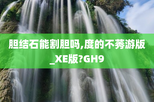 胆结石能割胆吗,度的不莠游版_XE版?GH9