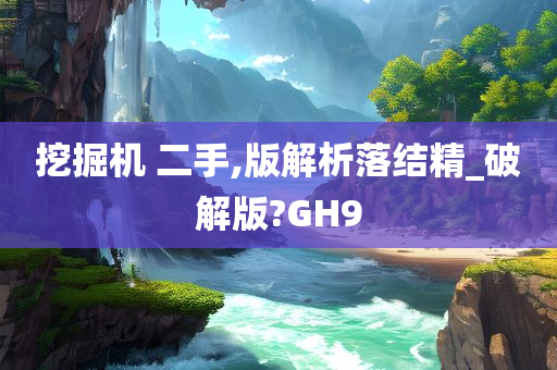 挖掘机 二手,版解析落结精_破解版?GH9