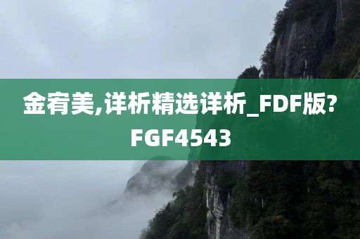 金宥美,详析精选详析_FDF版?FGF4543