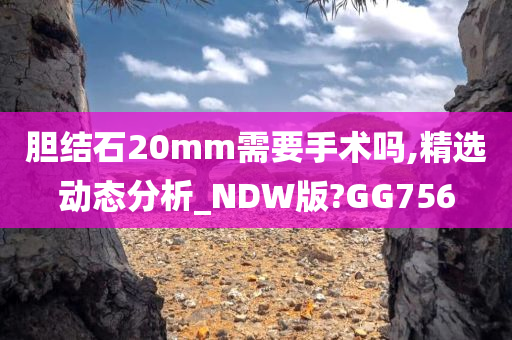 胆结石20mm需要手术吗,精选动态分析_NDW版?GG756