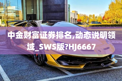 中金财富证券排名,动态说明领域_SWS版?HJ6667