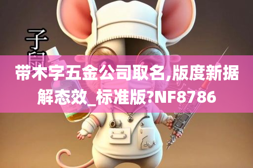 带木字五金公司取名,版度新据解态效_标准版?NF8786