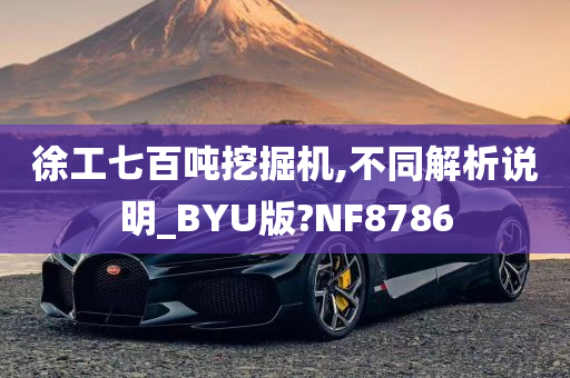 徐工七百吨挖掘机,不同解析说明_BYU版?NF8786