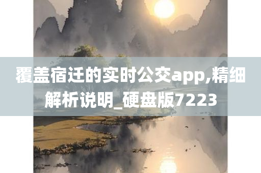 覆盖宿迁的实时公交app,精细解析说明_硬盘版7223