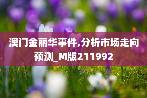 澳门金丽华事件,分析市场走向预测_M版211992