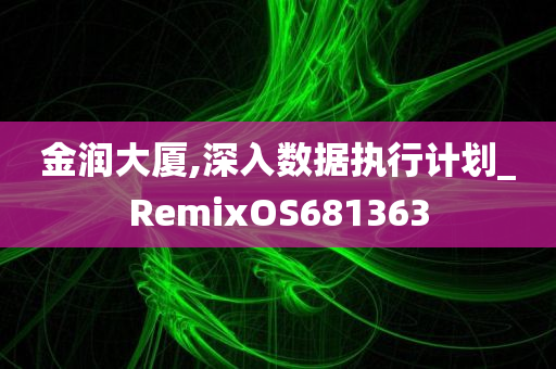 金润大厦,深入数据执行计划_RemixOS681363