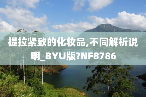 提拉紧致的化妆品,不同解析说明_BYU版?NF8786