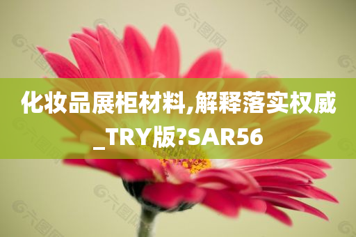 化妆品展柜材料,解释落实权威_TRY版?SAR56