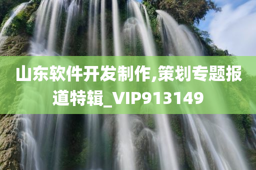 山东软件开发制作,策划专题报道特辑_VIP913149