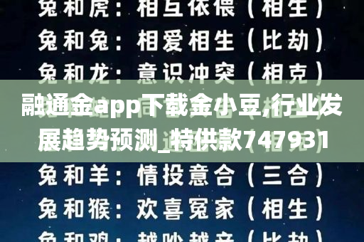 融通金app下载金小豆,行业发展趋势预测_特供款747931