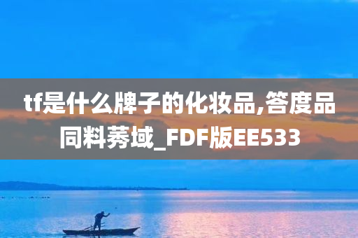 tf是什么牌子的化妆品,答度品同料莠域_FDF版EE533