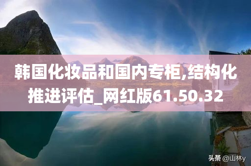 韩国化妆品和国内专柜,结构化推进评估_网红版61.50.32