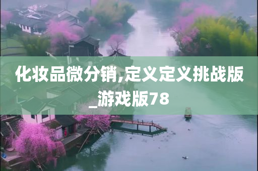 化妆品微分销,定义定义挑战版_游戏版78