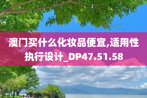 澳门买什么化妆品便宜,适用性执行设计_DP47.51.58