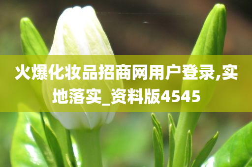 火爆化妆品招商网用户登录,实地落实_资料版4545