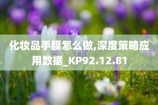 化妆品手膜怎么做,深度策略应用数据_KP92.12.81