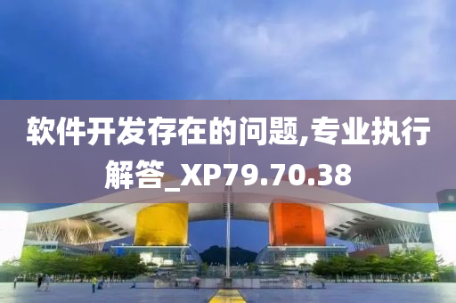 软件开发存在的问题,专业执行解答_XP79.70.38