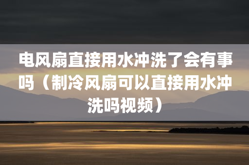 电风扇直接用水冲洗了会有事吗（制冷风扇可以直接用水冲洗吗视频）