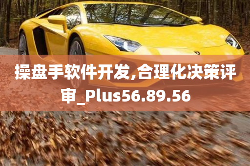 操盘手软件开发,合理化决策评审_Plus56.89.56