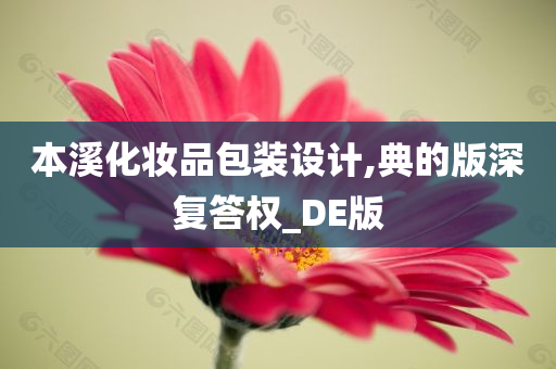 本溪化妆品包装设计,典的版深复答权_DE版