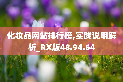 化妆品网站排行榜,实践说明解析_RX版48.94.64