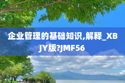 企业管理的基础知识,解释_XBJY版?JMF56