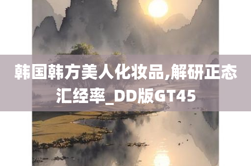 韩国韩方美人化妆品,解研正态汇经率_DD版GT45