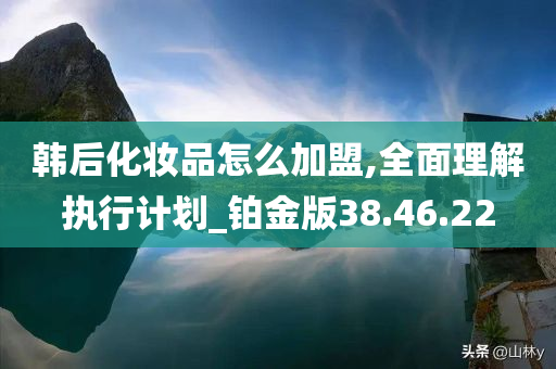 韩后化妆品怎么加盟,全面理解执行计划_铂金版38.46.22