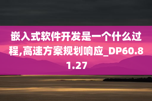 嵌入式软件开发是一个什么过程,高速方案规划响应_DP60.81.27